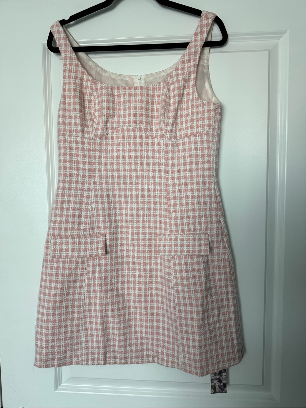 Cider Pink Plaid Scoop-Neck Mini Dress - Picture 2 of 2